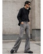 Relaxed Bootcut Jeans - Black