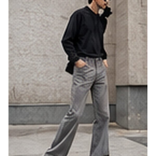Relaxed Bootcut Jeans - Black