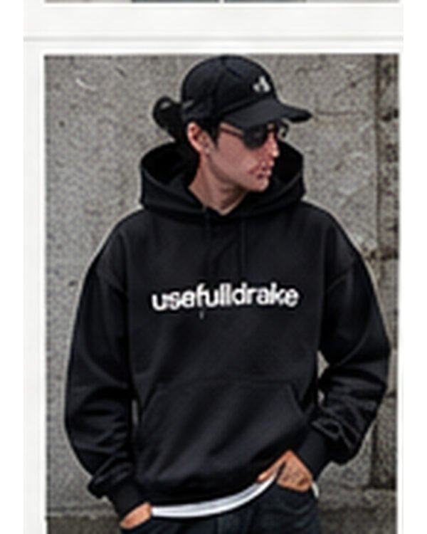 Heavyweight Essential Hoodie - Black