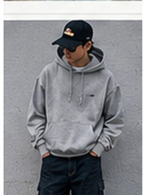 Heavyweight Essential Hoodie - Heather Grey