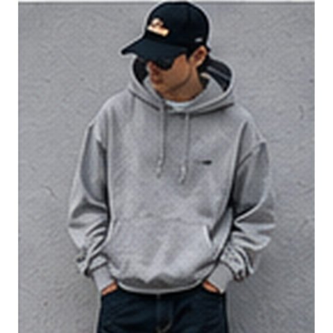 Heavyweight Essential Hoodie - Heather Grey