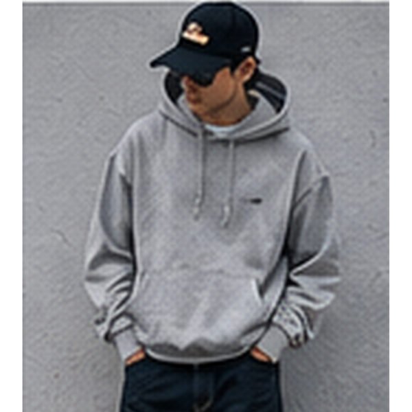 Heavyweight Essential Hoodie - Heather Grey