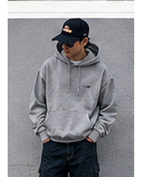 Heavyweight Essential Hoodie - Heather Grey