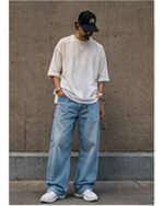 Urban Baggy Jeans - Washed Blue