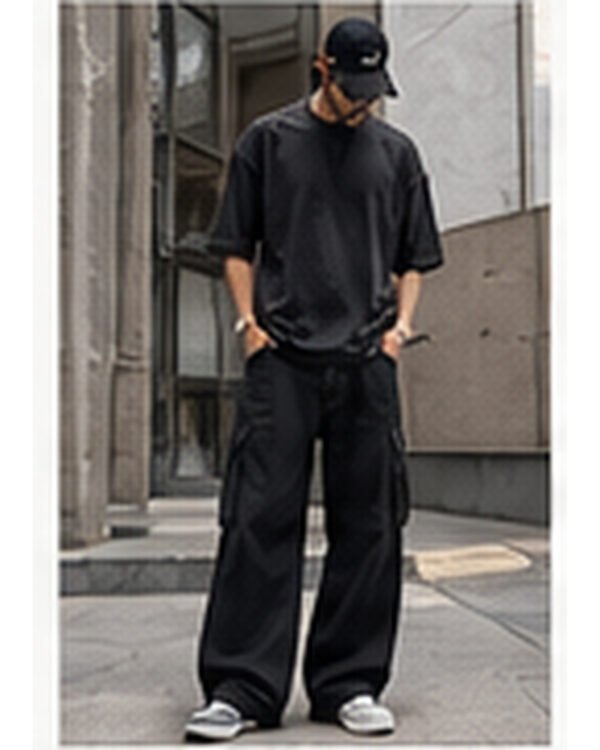 Urban Baggy Jeans - Jet Black